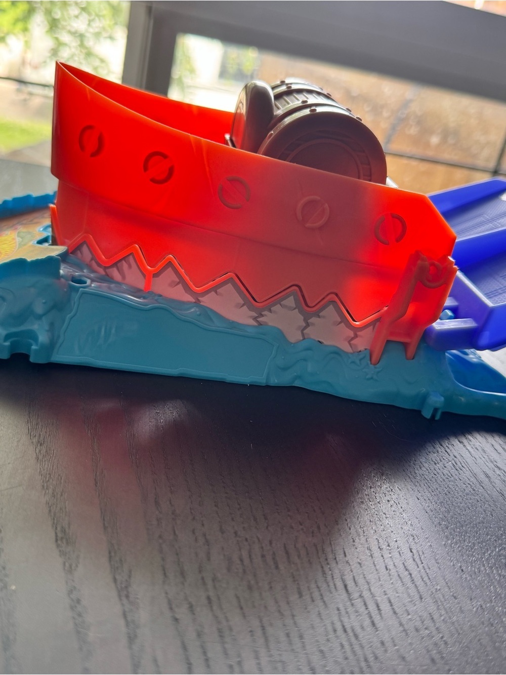 Hot Wheels Monster Trucks Orange & Blue Play Ramp with Treasure Chest - Picture 2 of 4